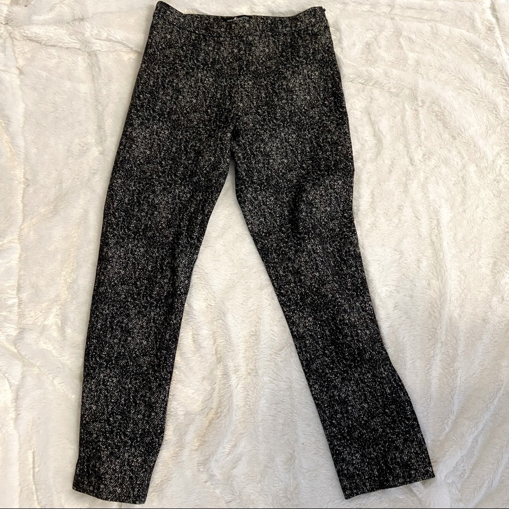 Nora Gardner tweed Audrey pants 2 4 black white